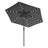 Outdoor Patio Umbrella - 2.7m - Steel Frame - Solar Powered LED Lights