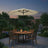 Outdoor Patio Sun Umbrella - 2.7m - Steel Frame - Solar-Powered LED Lights