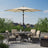 Outdoor Patio Sun Umbrella - 2.7m - Steel Frame - Solar-Powered LED Lights