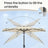 Outdoor Patio Sun Umbrella - 2.7m - Steel Frame - Solar-Powered LED Lights