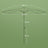 Patio Sun Umbrella - 3.4m - Polyester - UPF 50+