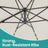 Patio Parasol - Fabric - Dove Grey - 3 m