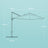 Patio Parasol - Fabric - Dove Grey - 3 m