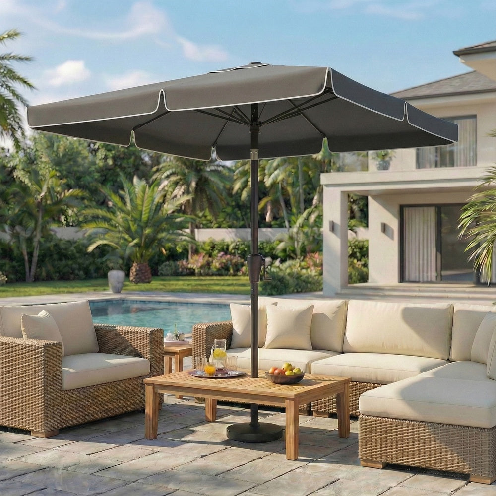 Patio Umbrella - 2 x 1.5m - Steel Frame - UPF 50+