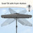 Patio Umbrella - 2 x 1.5m - Steel Frame - UPF 50+