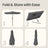 Patio Umbrella - 2 x 1.5m - Steel Frame - UPF 50+