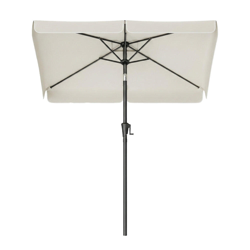 Rectangular Patio Umbrella - 2 x 1.5 m - Steel Frame - UPF 50+ Protection
