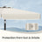 Rectangular Patio Umbrella - 2 x 1.5 m - Steel Frame - UPF 50+ Protection