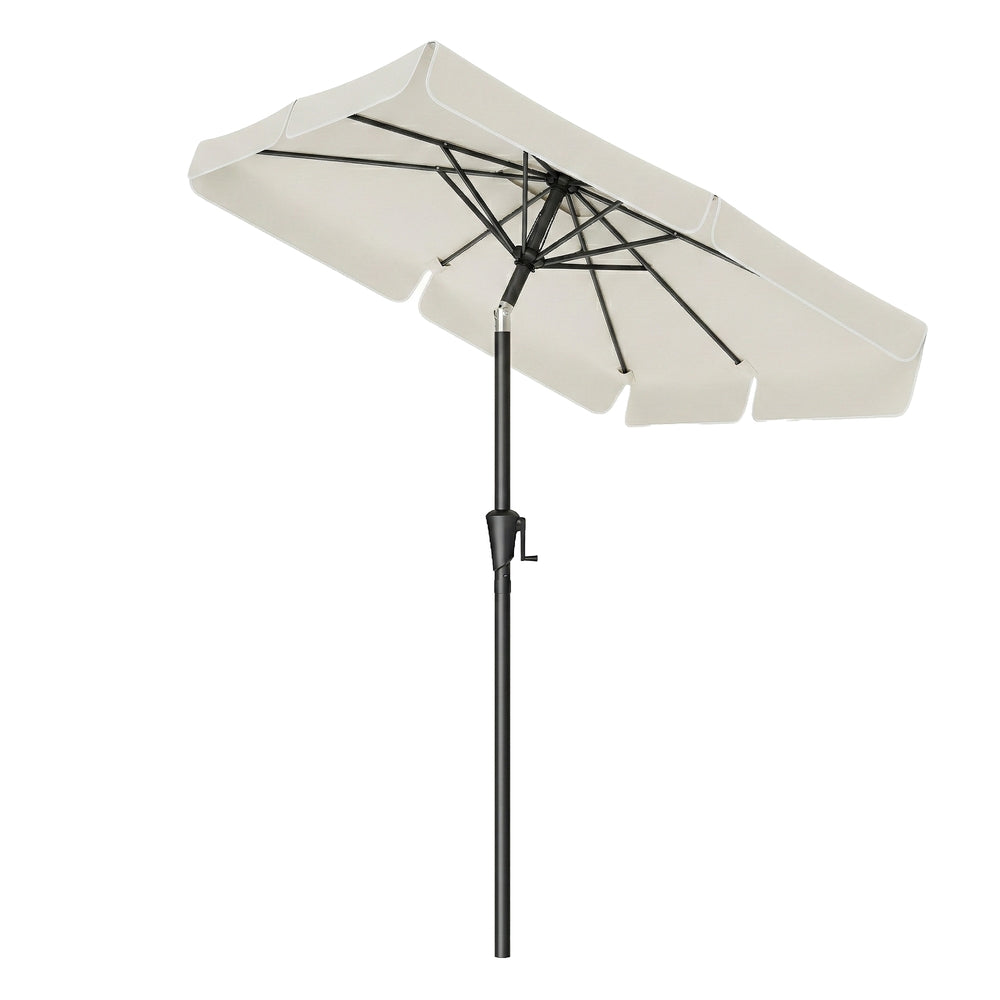 Rectangular Patio Umbrella - 2 x 1.5 m - Steel Frame - UPF 50+ Protection