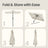 Rectangular Patio Umbrella - 2 x 1.5 m - Steel Frame - UPF 50+ Protection