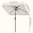 Rectangular Patio Umbrella - 2 x 1.5 m - Steel Frame - UPF 50+ Protection