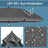 Garden Umbrella - Fabric - Grey - Height Adjustable with 30° Tilt and Portable Carry Bag