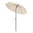 Outdoor Patio Umbrella - Metal Pole and Fibreglass Ribs - Beige