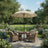 Outdoor Patio Umbrella - Metal Pole and Fibreglass Ribs - Beige