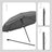Outdoor Sun Umbrella - Metal Pole and Fibreglass Ribs