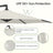 Outdoor Patio Umbrella - Powder-Coated Metal Pole - Beige - with Crank