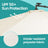 Cantilever Patio Parasol - Fabric - Grey - 32 Solar-Powered LED Lights