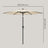 Outdoor Patio Umbrella - 2.7m - Polyester - Crank Mechanism