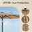 Outdoor Sun Umbrella - 2.7m - Metal Pole - Adjustable Tilt