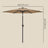 Outdoor Sun Umbrella - 2.7m - Metal Pole - Adjustable Tilt