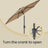 Outdoor Sun Umbrella - 2.7m - Metal Pole - Adjustable Tilt