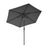 Outdoor Patio Umbrella - 2.7m - Polyester - Crank Handle