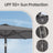 Outdoor Patio Umbrella - 2.7m - Polyester - Crank Handle