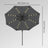 Patio Umbrella - 3m - Steel Frame - Solar-Powered LED Lights