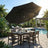 Patio Umbrella - 3m - Steel Frame - Solar-Powered LED Lights