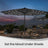 Patio Umbrella - 3m - Steel Frame - Solar-Powered LED Lights