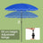 Garden Umbrella - Polyester - Beige - 30° Tilt and Height Adjustable with Portable Carry Bag