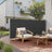 Extendable Side Awning - UPF 50+ Sun Protection - Steel - Anthracite Grey