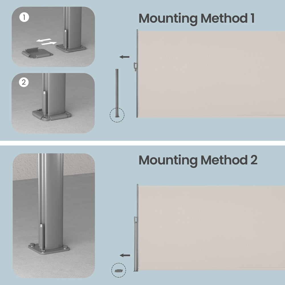 Side Awning - 180 x 300 - Aluminium Alloy - Waterproof