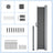 Extendable Side Shade Privacy Screen - Aluminium - Grey