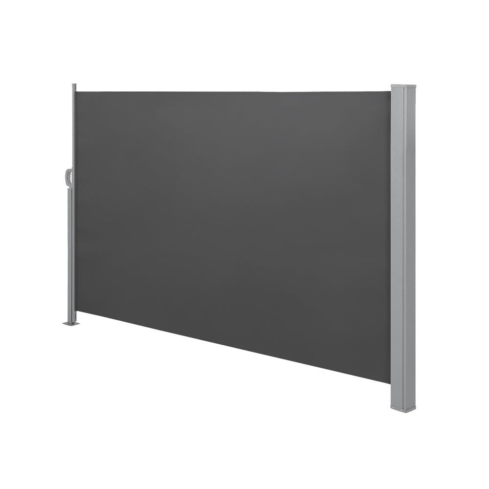 Extendable Side Shade - Steel and Polyester - Dark Grey