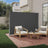 Extendable Side Shade - Steel and Polyester - Dark Grey