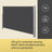 Extendable Side Shade - Steel - Anthracite Grey - Privacy Screen and Sun Protection for Patio