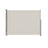 Extendable Side Shade - Powder-Coated Metal Pole and Housing - Taupe