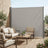 Extendable Side Shade - Powder-Coated Metal Pole and Housing - Taupe