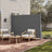 Retractable Side Awning - Aluminum Alloy - Anthracite