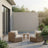 Extendable Side Shade, Privacy Screen - Aluminium - Beige