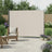 Extendable Side Shade, Privacy Screen - Steel and Polyester - Beige