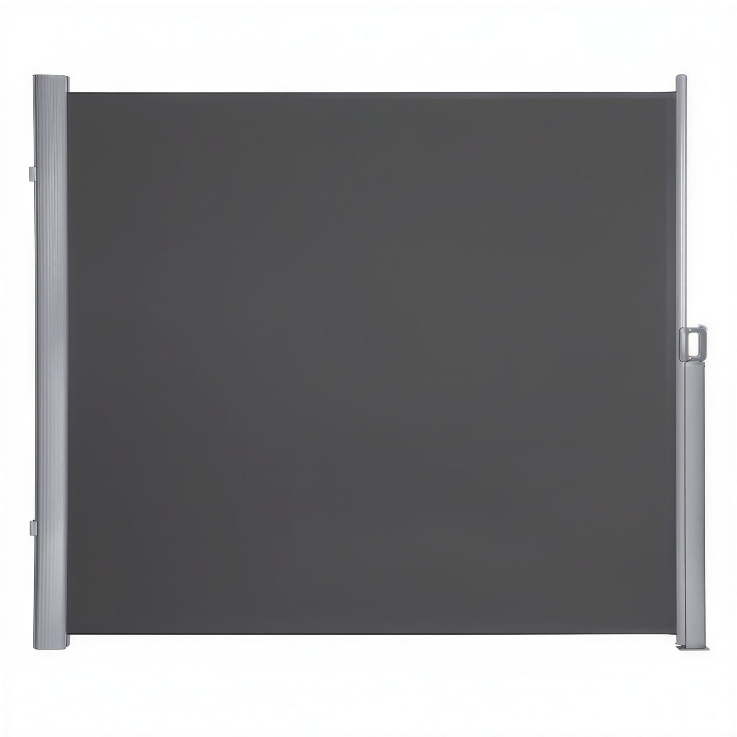 Extendable Side Shade Privacy Screen - Aluminium - Grey