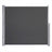 Extendable Side Shade Privacy Screen - Aluminium - Grey