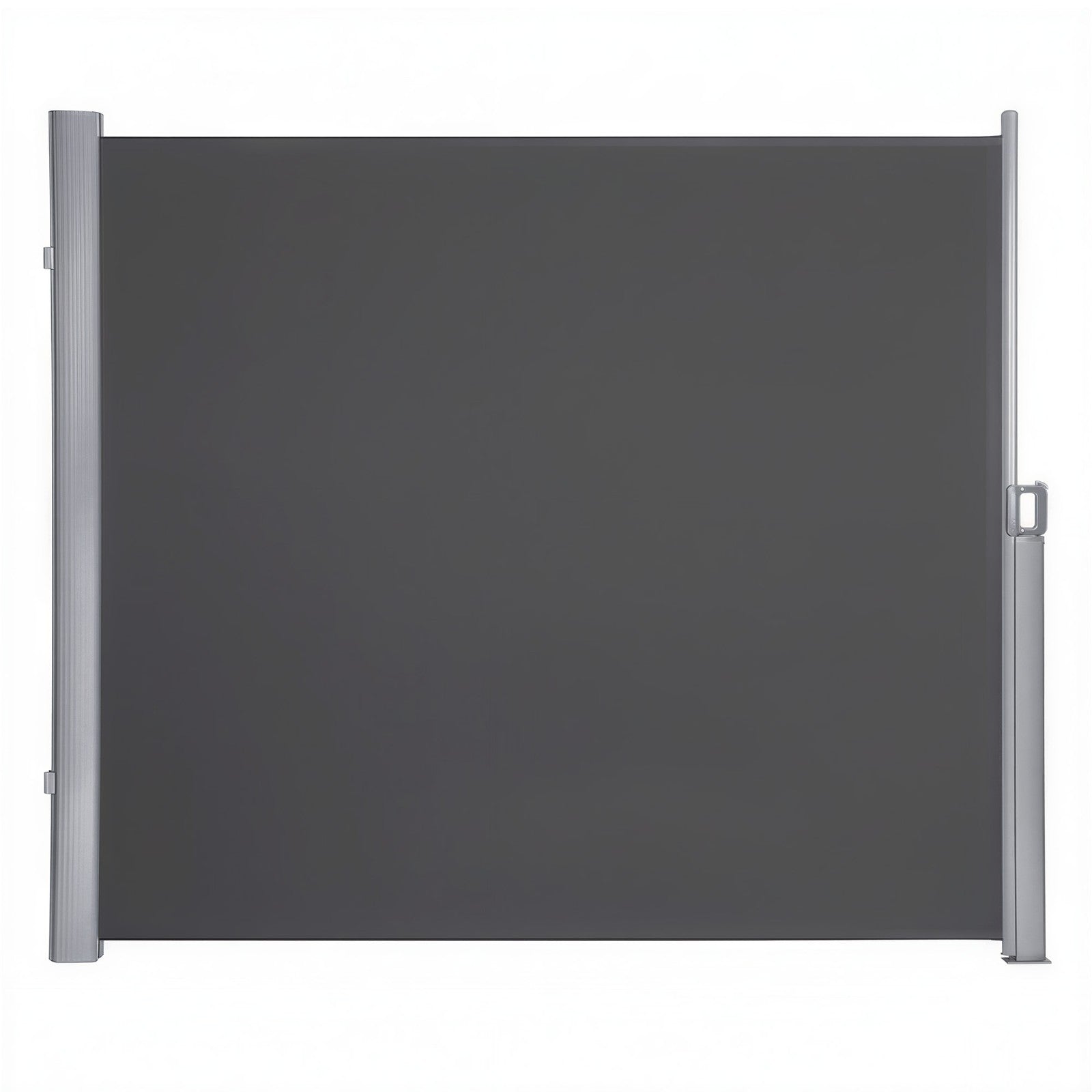 Extendable Side Shade Privacy Screen - Aluminium - Grey