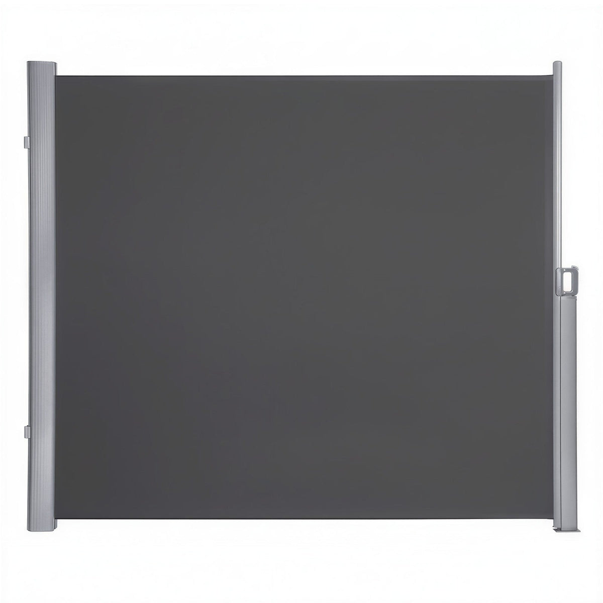 Extendable Side Shade Privacy Screen - Aluminium - Grey