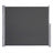 Extendable Side Shade Privacy Screen - Aluminium - Grey