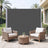 Extendable Side Shade Privacy Screen - Aluminium - Grey
