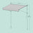 Retractable Awning - Fabric - Grey - Manual and Height-Adjustable with Crank