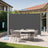 Extendable Side Shade - Steel - Anthracite Grey - Privacy Screen and Sun Protection for Patio